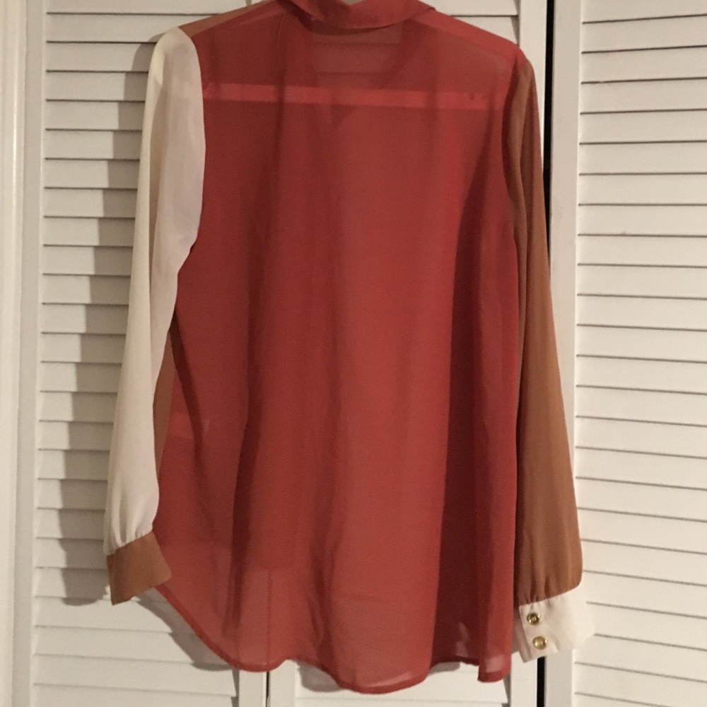 Color block blouse - Picture 3 of 4